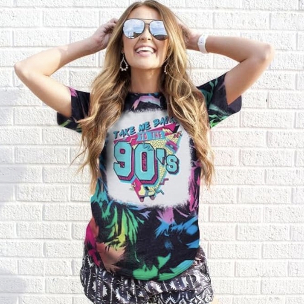 NEW / NWT - RETRO Style "Take Me To The 90s" Short Sleeve Tee